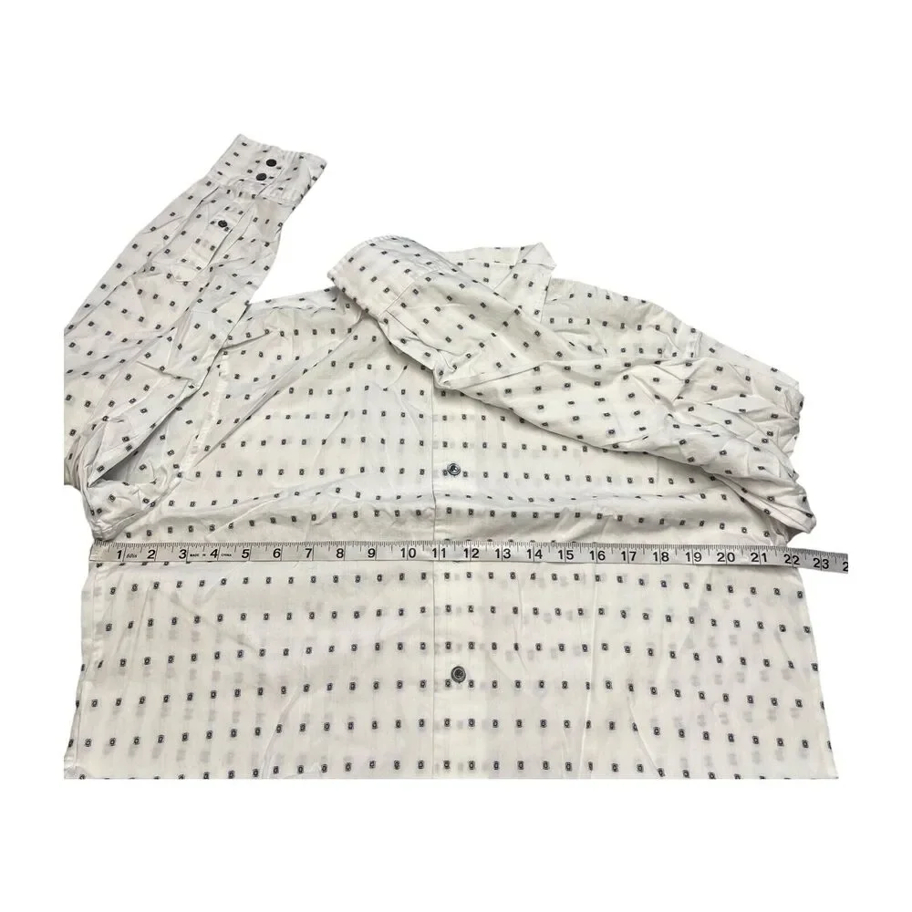 Express Shirt Men's Large Diamond Modern Fit Classic Long Sleeve Button-Up - Picture 4 of 7